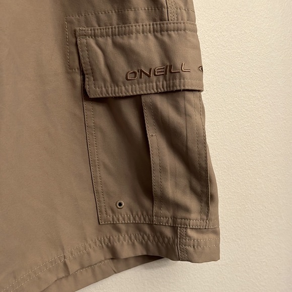 O’Neill Nude Neutral Tan Khaki Hybrid Board Shorts Casual Everyday Men’s 36 - Picture 2 of 11